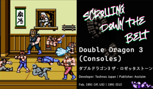 Various characters from the Double Dragon 3 NES game fighting