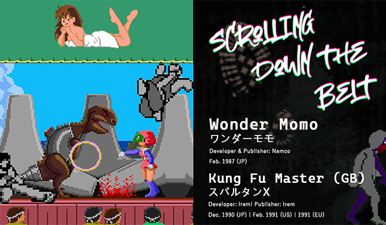 Wonder Momo on stage with Thomas from Kung Fu Master on the Game Boy
